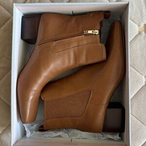 Franco Sarto Leather Ankle Boots Size 8.5